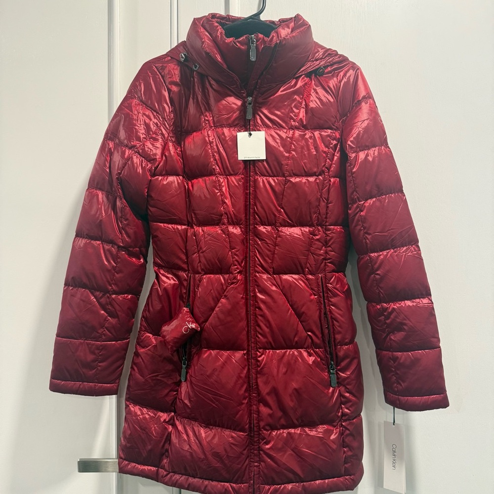 Calvin Klein Packable Premium Down Blend Deep Res Puffer Coat